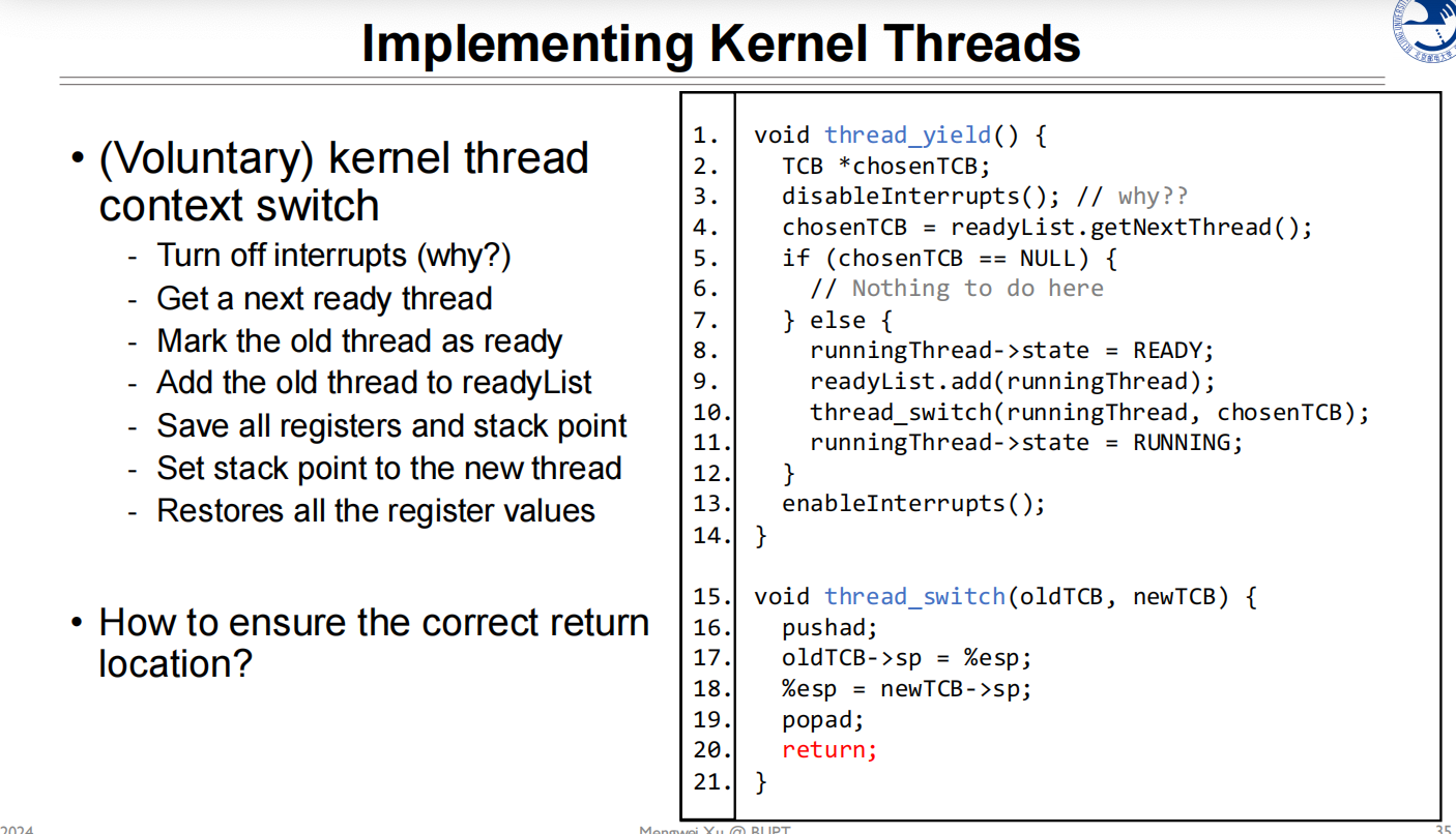 04 Thread 内核态线程实现3