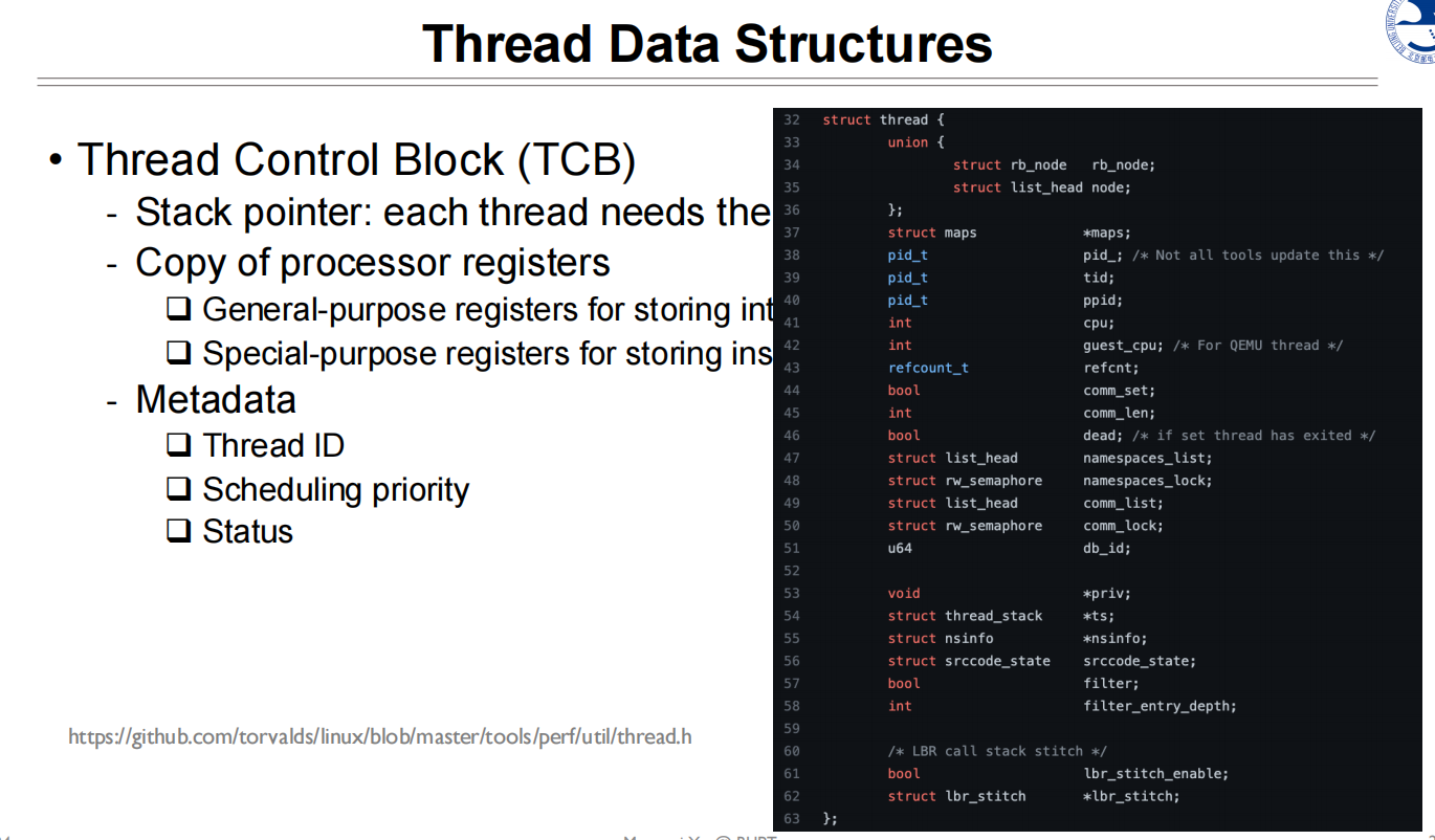04 Thread 线程数据结构