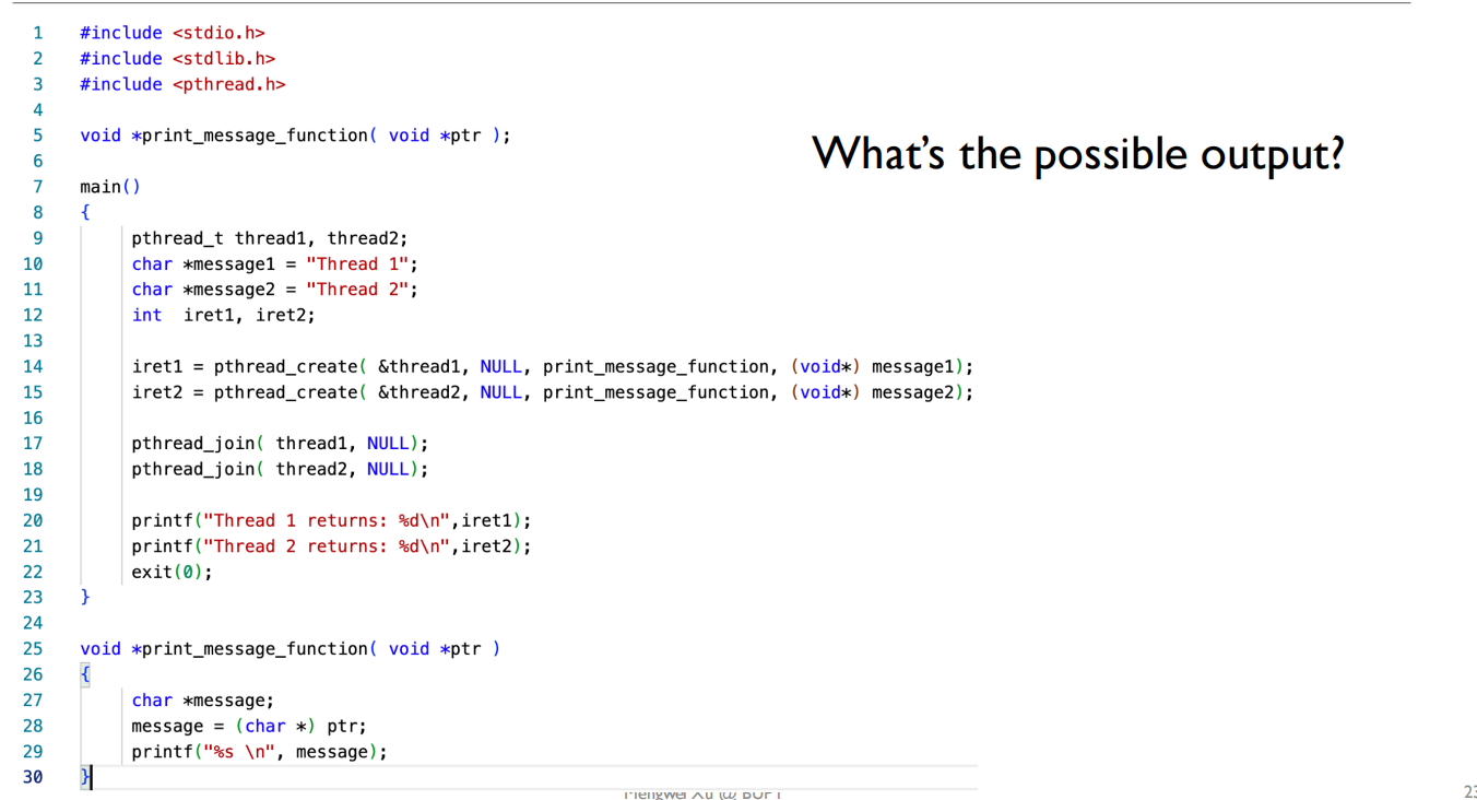 04 Thread POSIX Thread Example