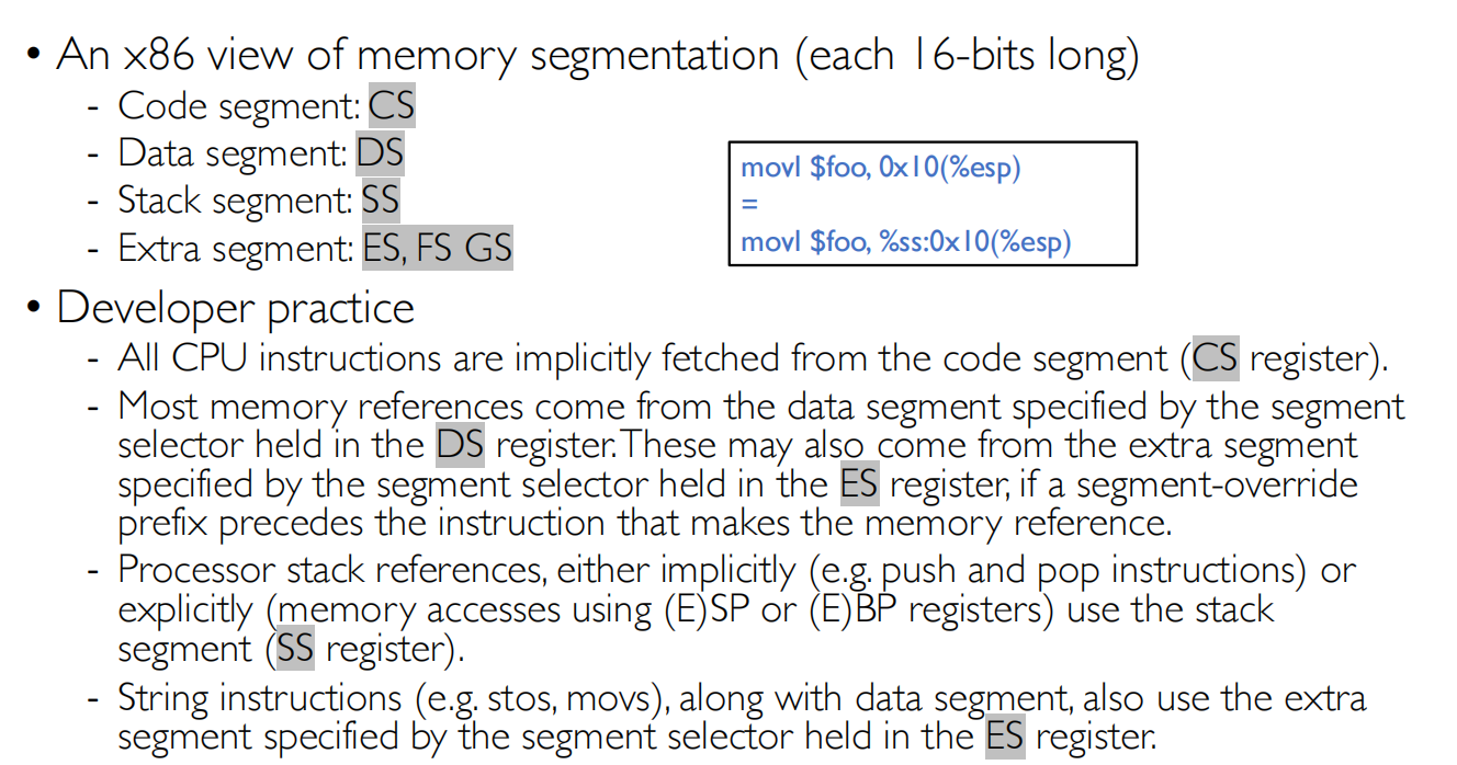 05 Address Translation 内存分段1