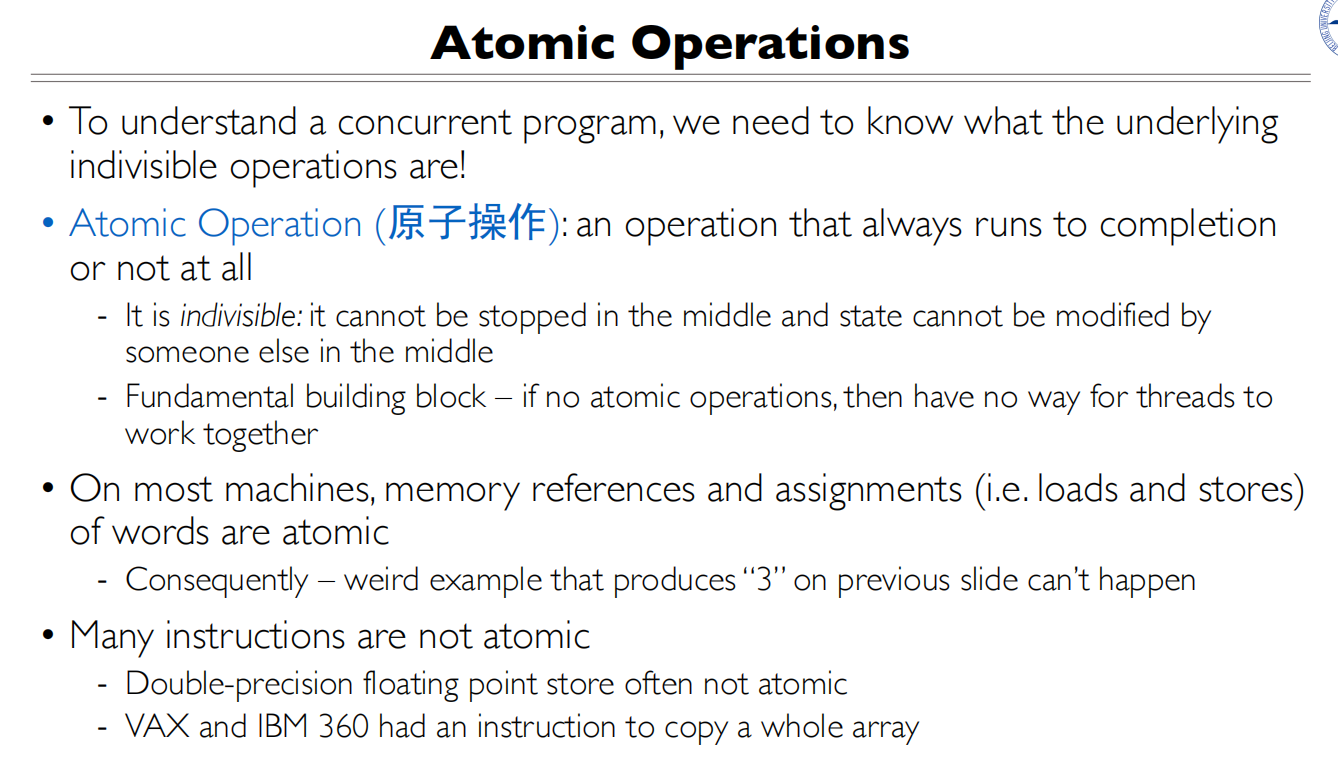 10 Lock and conditional variable design 原子操作