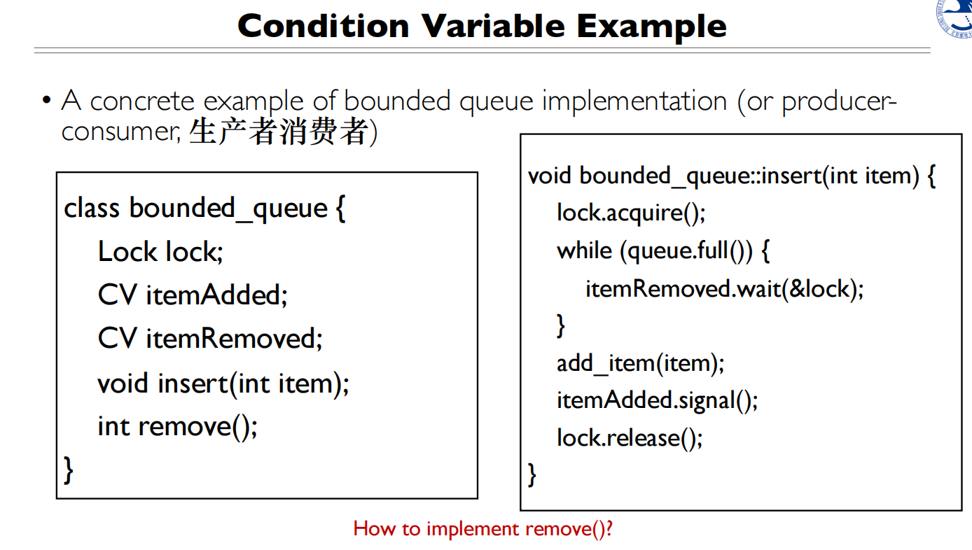 10 Lock and conditional variable design 条件变量3