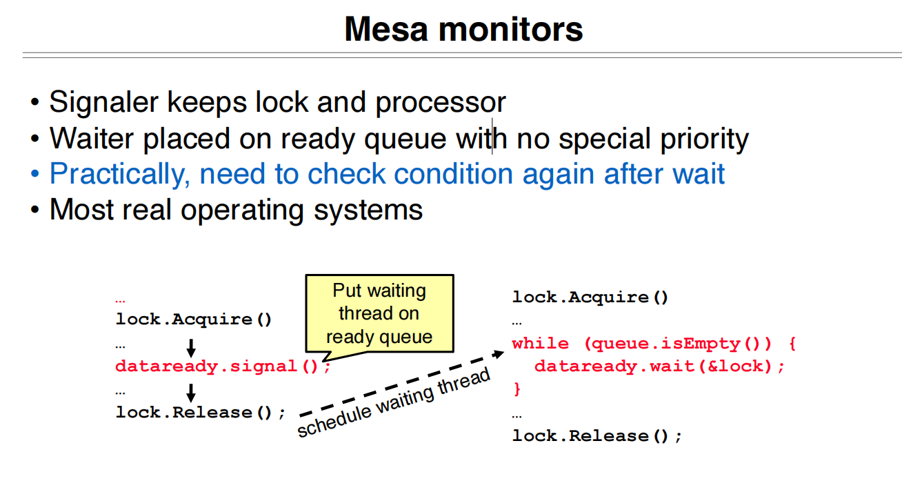 11 Lock and Condition Variables Implementation 管程风格2