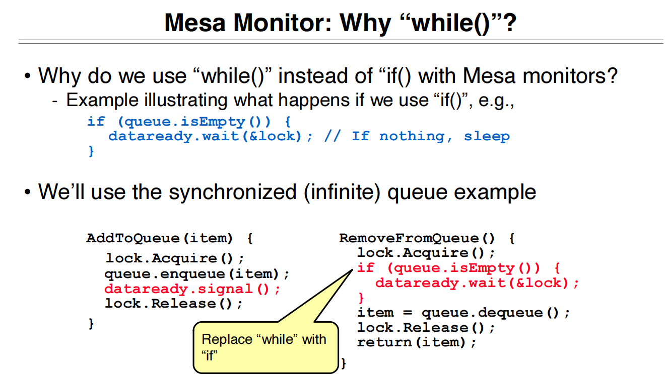 11 Lock and Condition Variables Implementation 管程风格3