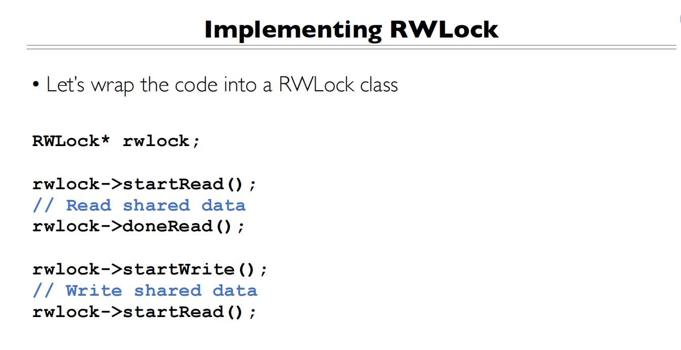 RW and Deadlock 实现读写锁1