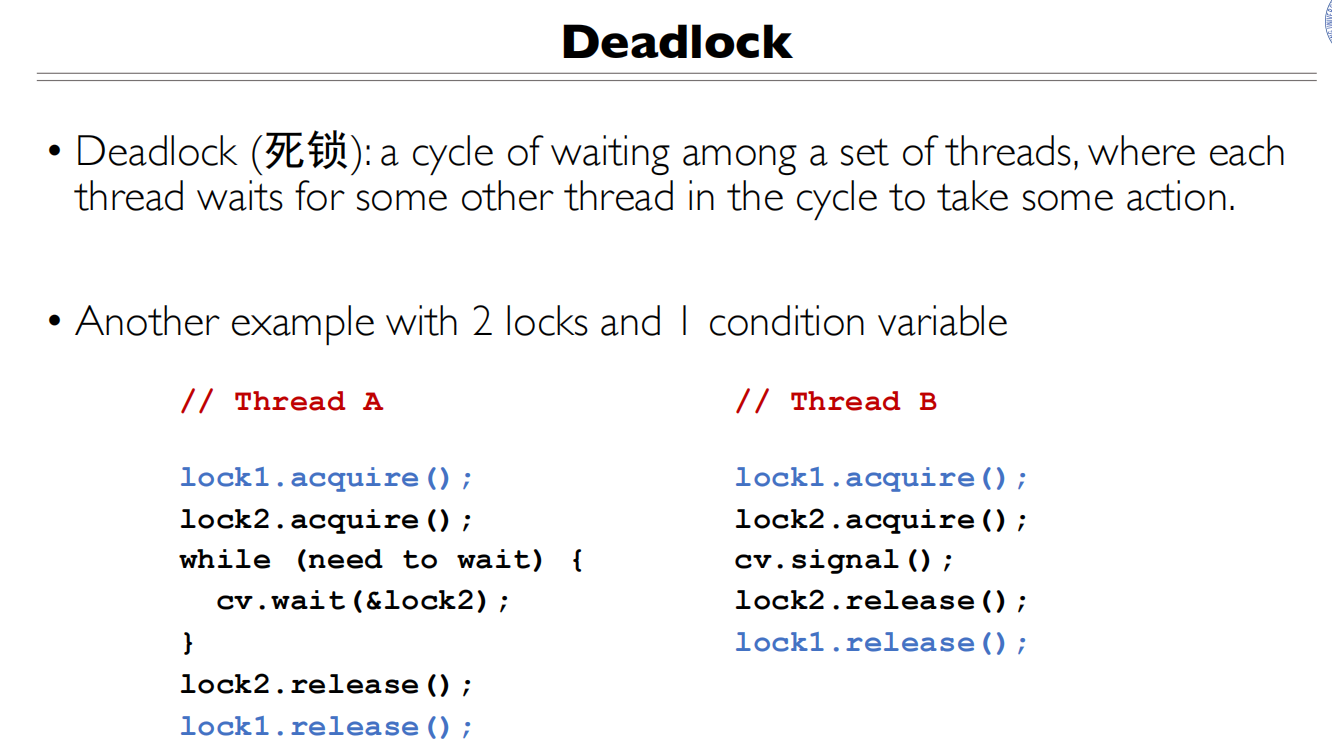 RW and Deadlock 死锁概念2