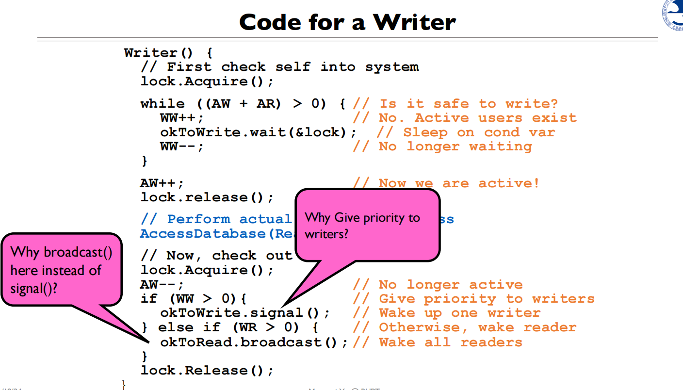 RW and Deadlock 读写锁基本实现2