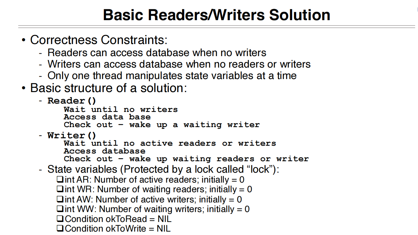 RW and Deadlock 读写锁约束