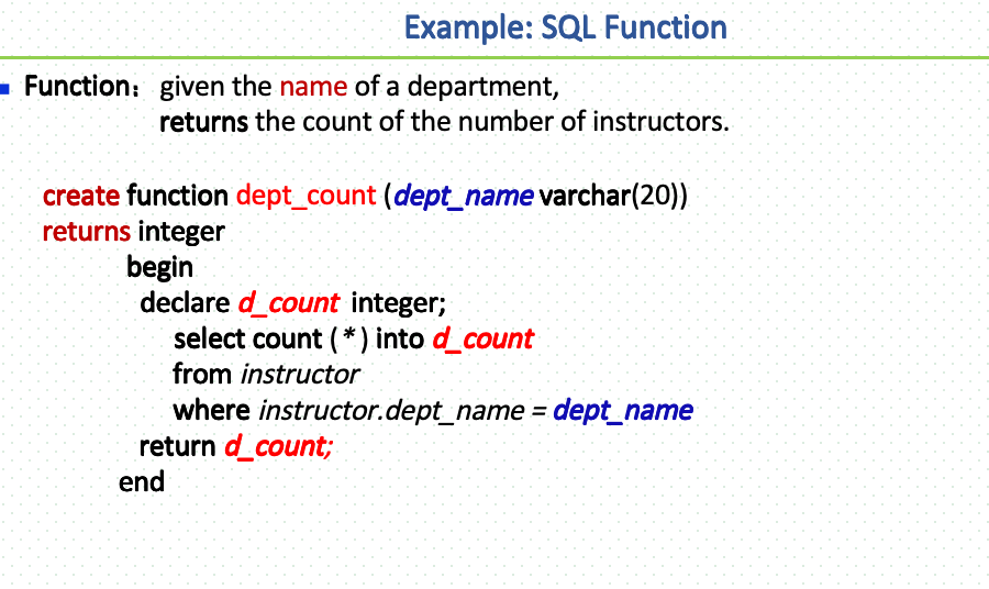 期末题型-Chapter5-SQL Function