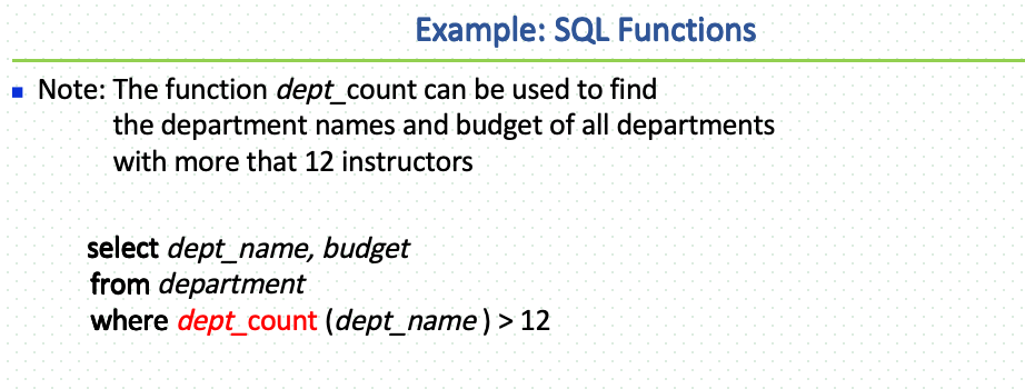 期末题型-Chapter5-SQL Functions