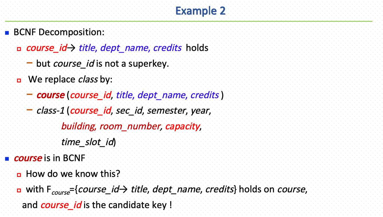 期末题型-Chapter7 BCNF decomposition 3