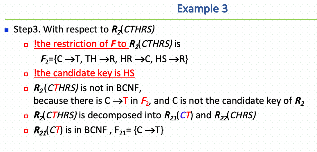 期末题型-Chapter7 BCNF decomposition 6