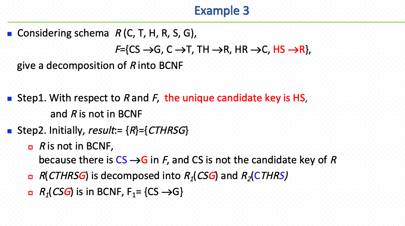 期末题型-Chapter7-BCNF decomposition 5